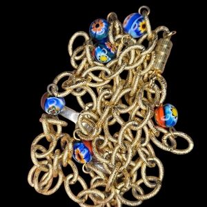 Vtg Millefiori Necklace